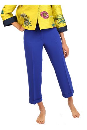 Blue tailored capri pants Laboratorio Capri | DANDYCREPEBLU